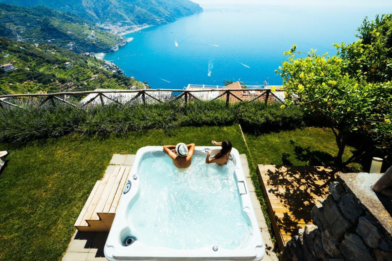 Sea View Villa In Ravello With Lemon Pergola, Gardens And Jacuzzi - Ideal For Elopements Exterior foto